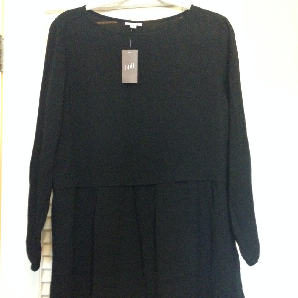 Black JJill crepe tunic top